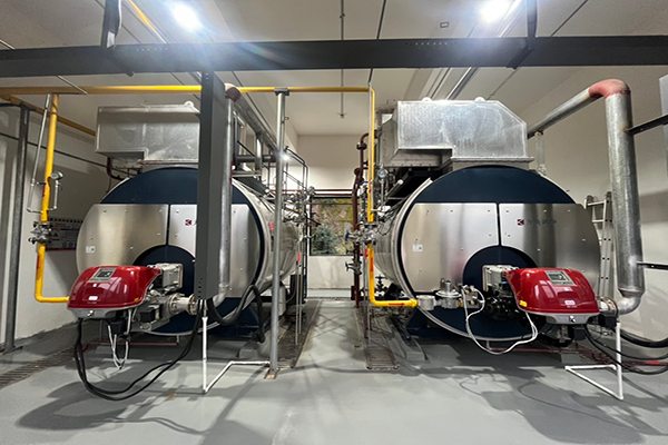 山西某酒莊使用方快鍋爐兩臺(tái)新冷凝一體WNS2-1.25-YQ-NL鍋爐