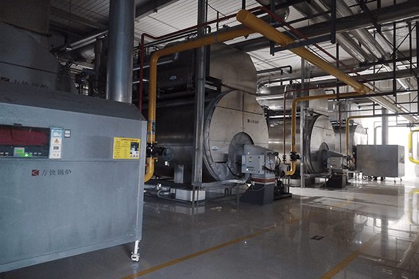 大慶某乳制品公司使用方快鍋爐4臺WNS15-1.6-YQ燃氣蒸汽鍋爐