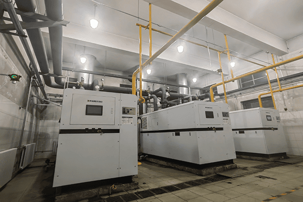 農民日報社使用方快鍋爐3臺1400kw燃氣真空熱水鍋爐