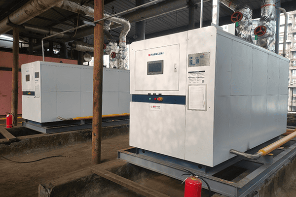 成都居然之家使用方快鍋爐兩臺1400kw燃氣真空熱水鍋爐案例
